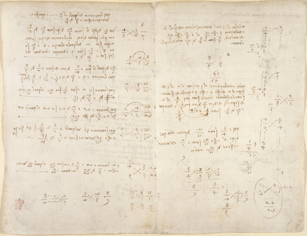 Notizen; mathematische Berechnungen, aus 