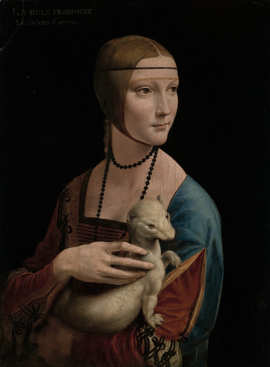 Dame mit dem Hermelin – Porträt von Cecilia Gallerani (ca. 1473–1536) von Leonardo da Vinci