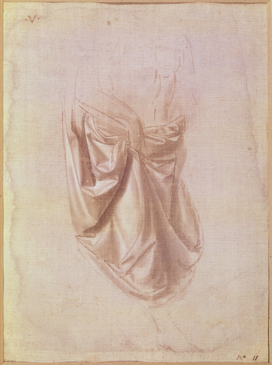 Draperiestudie von Leonardo da Vinci