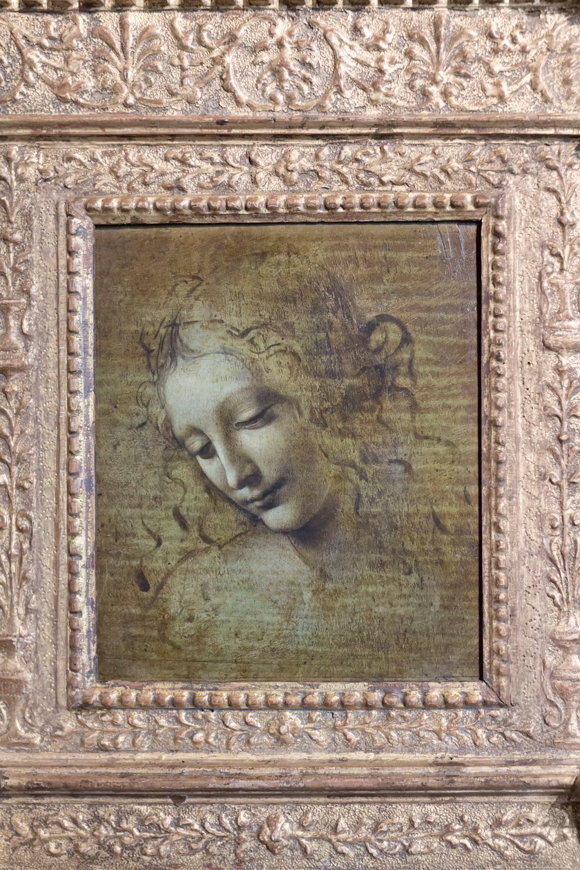 Kopf einer Frau, genannt "la scapigliata", ca. 1492-1501 von Leonardo da Vinci