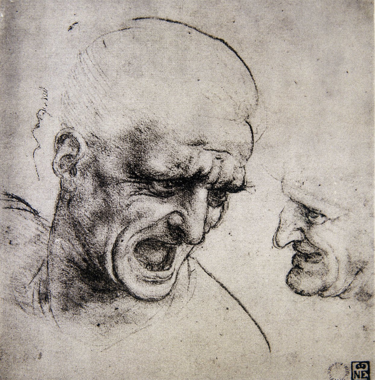 Studie für die Schlacht von Anghiari von Leonardo da Vinci