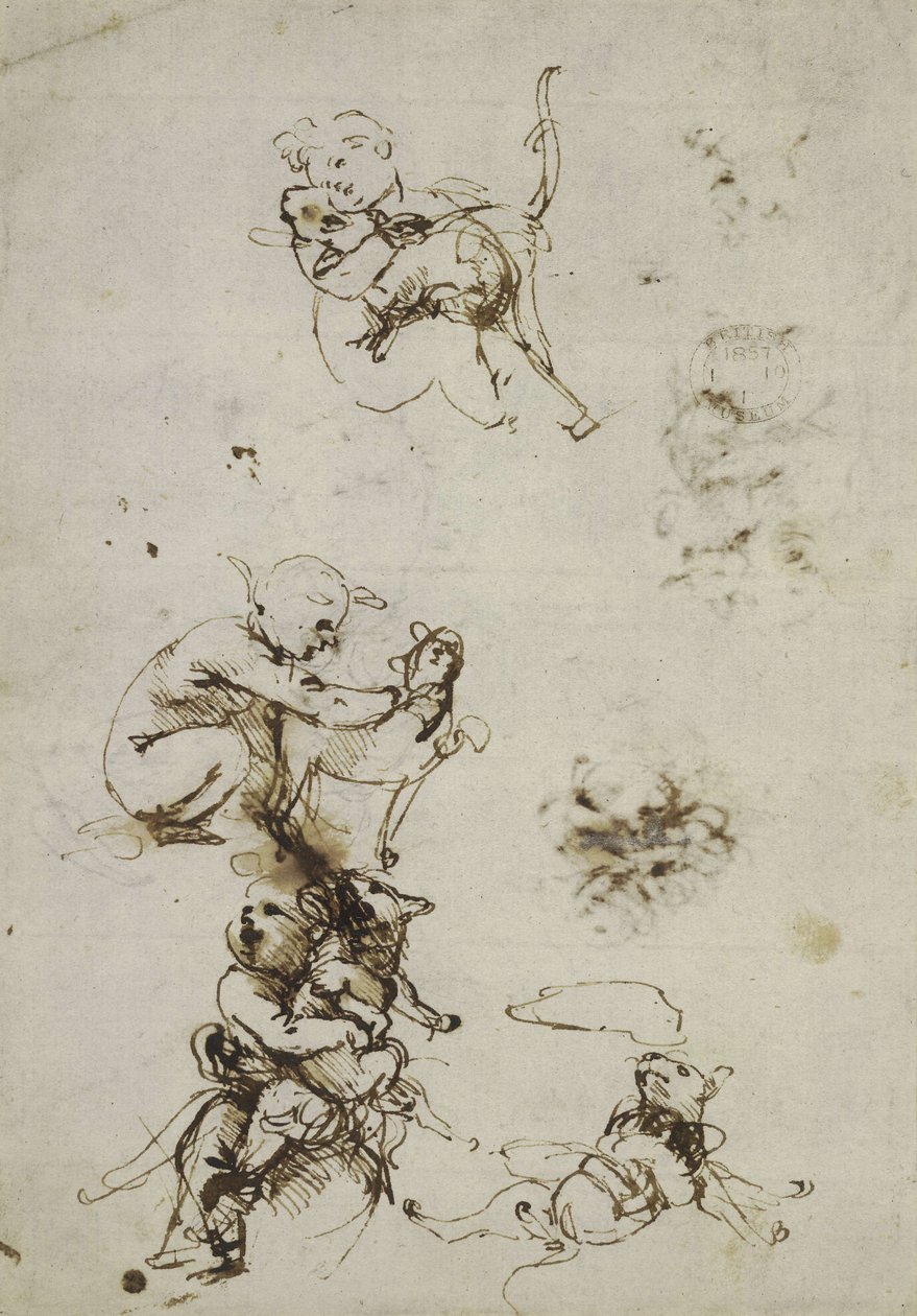 Leonardo da Vinci, Objekt 1857,0110.1 - recto (British Museum) von Leonardo da Vinci