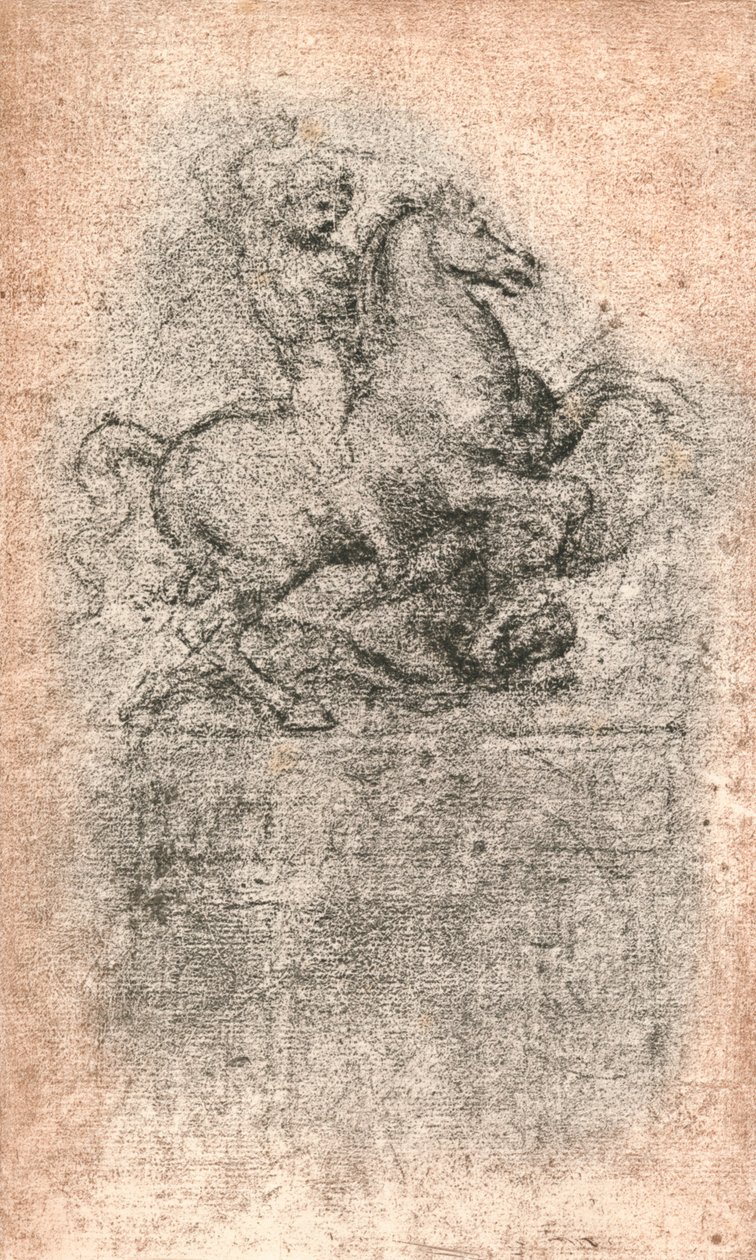 Studie für das Sforza-Denkmal, um 1482-1499 1883 von Leonardo da Vinci