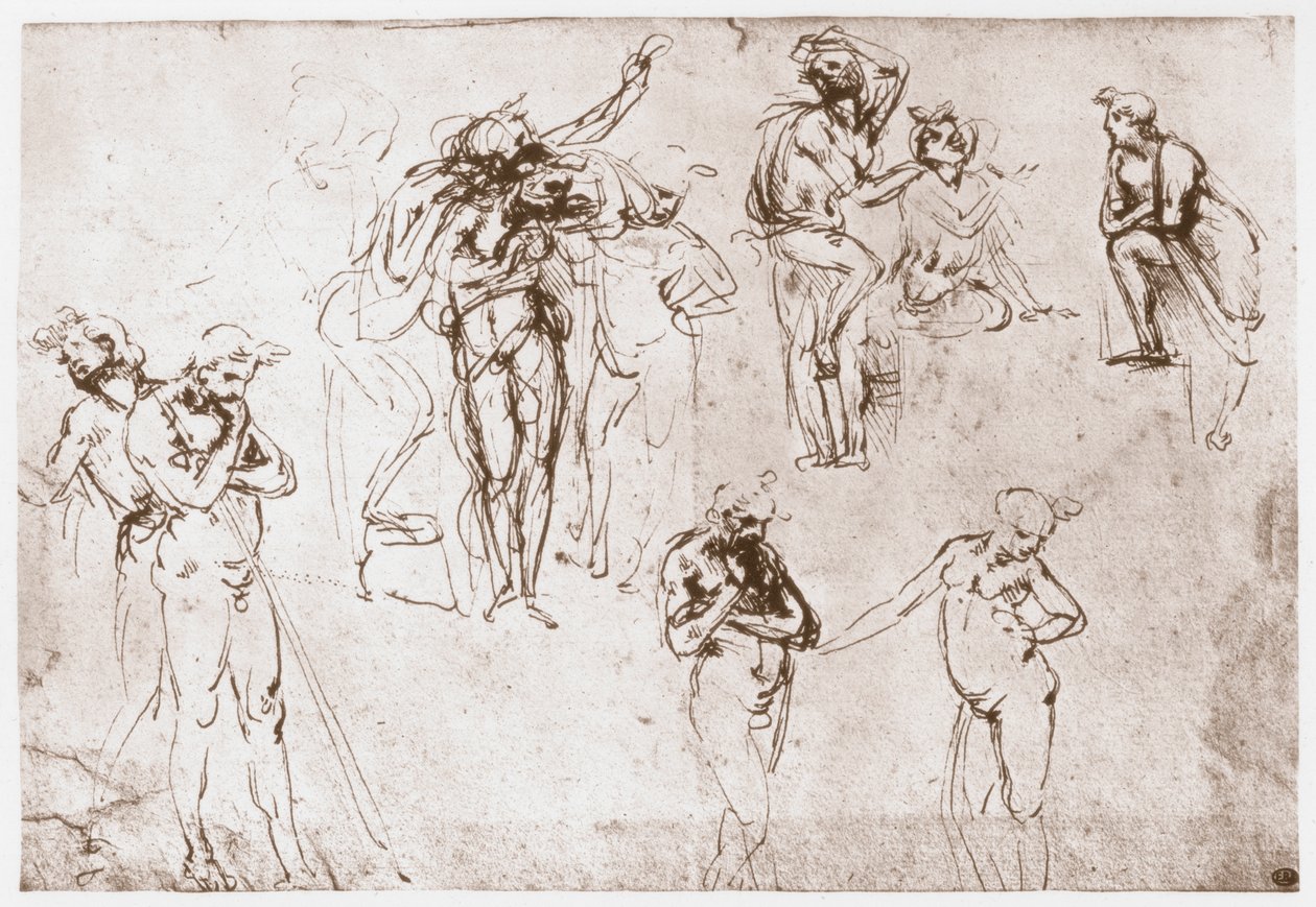 Die Anbetung der Könige, ca. 1481 von Leonardo da Vinci