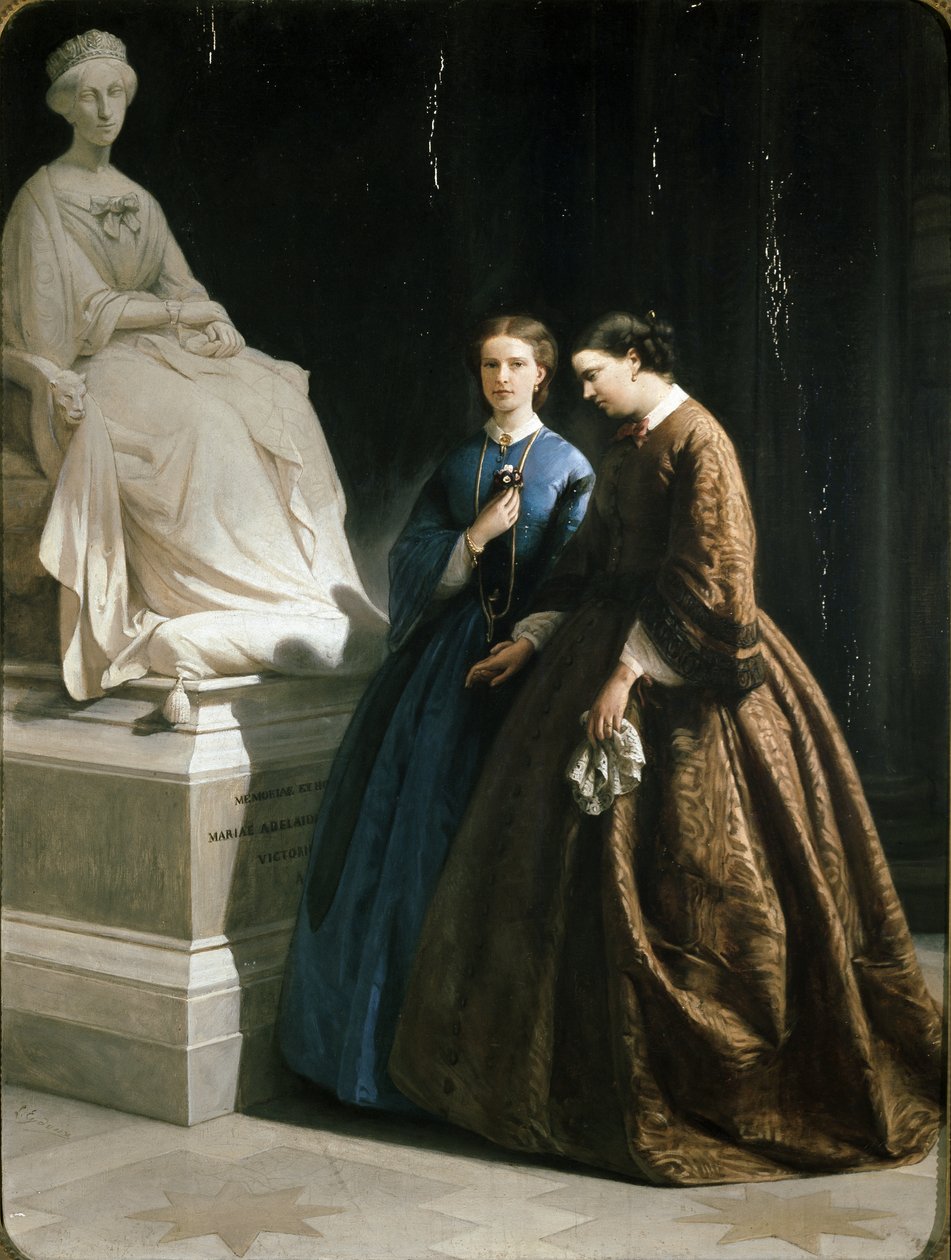 Maria Clotilde und Maria Pia von Savoyen in Superga von Leone Eydoux