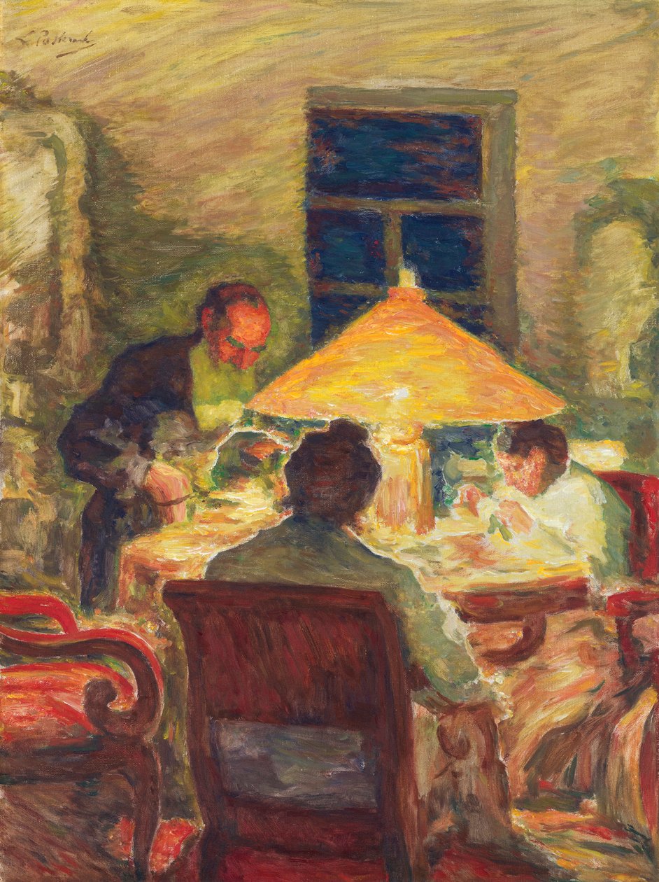Leo Tolstoi mit seiner Familie von Leonid Osipovic Pasternak