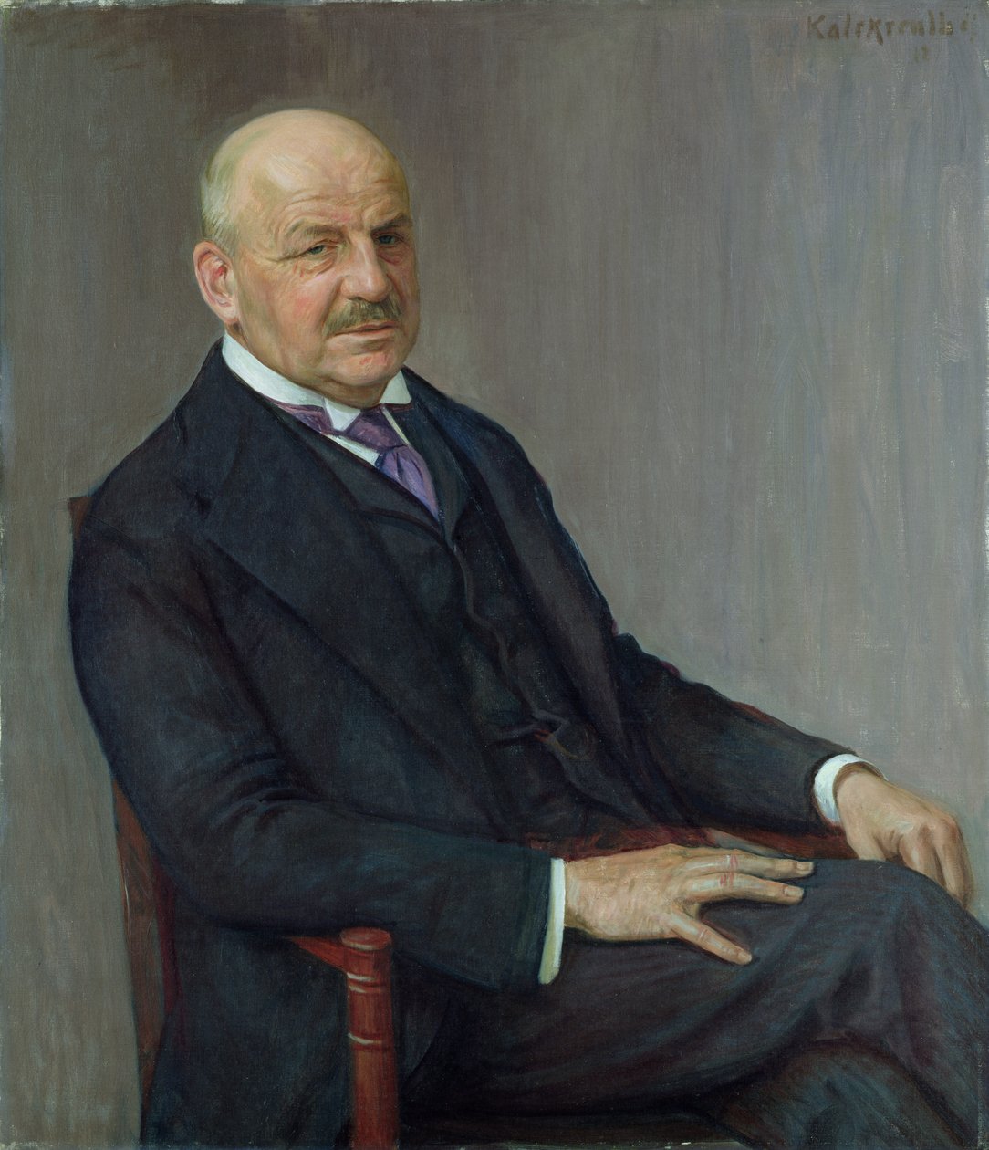 Porträt von Alfred Lichtwark (1852-1914), 1912 von Leopold Karl Walter von Kalckreuth