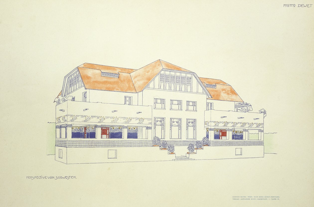 Ansicht von Nordosten, ca. 1901 von Leopold (after) Bauer