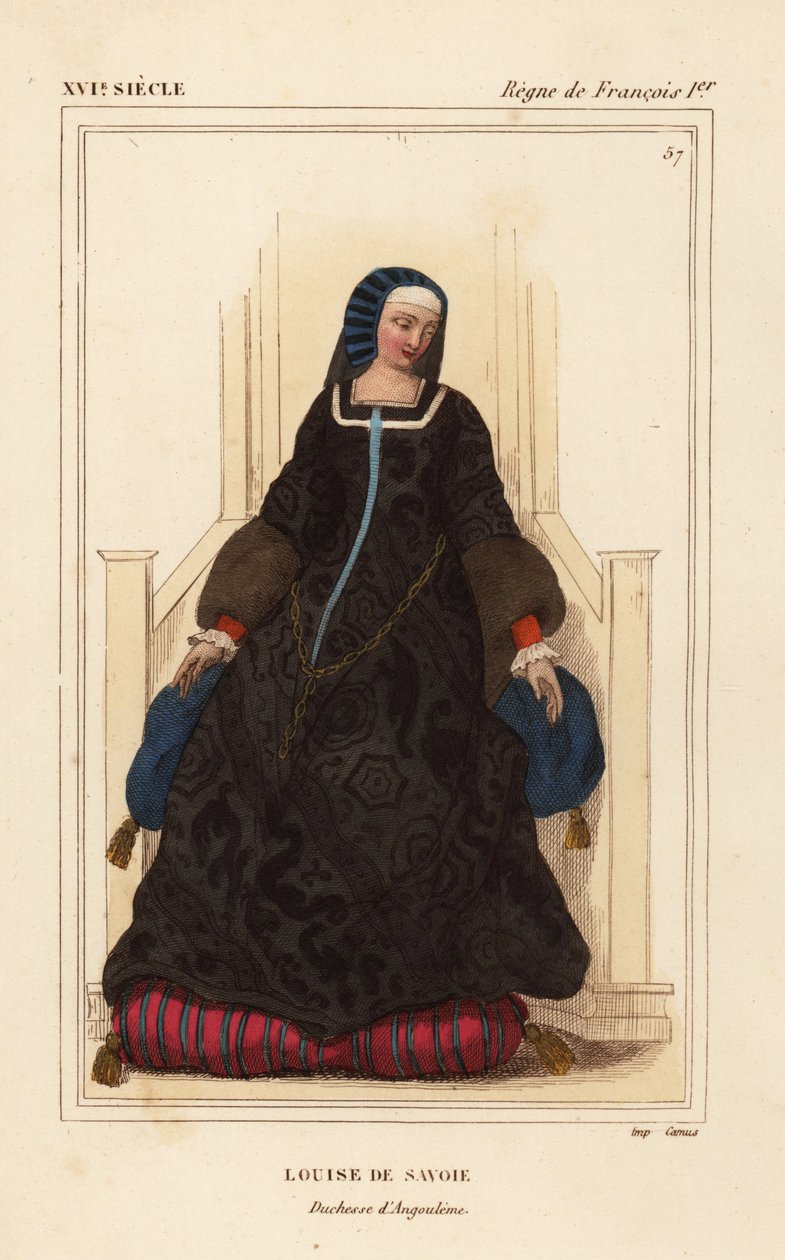 Louise von Savoyen, Louise de Savoie, Herzogin von Angoulême, Mutter von König Franz I. von Leopold Massard