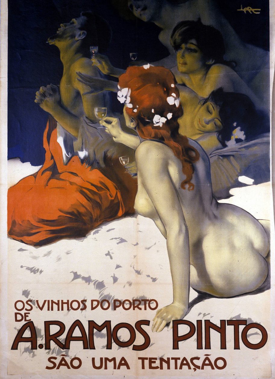 Werbung für portugiesische Weine. Plakat von Leopoldo Metlicovitz, ca. 1915 von Leopoldo Metlicovitz