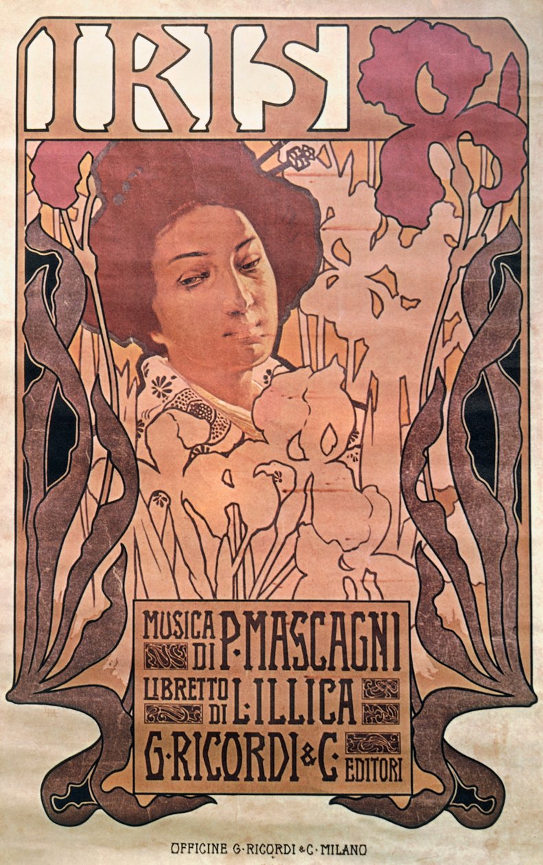 "Iris" von Pietro Mascagni von Leopoldo Metlicovitz