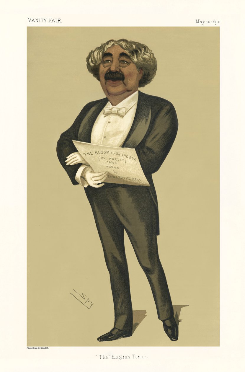 John Sims Reeves - Porträt stehend von Leslie Matthew (1851 1922) Ward