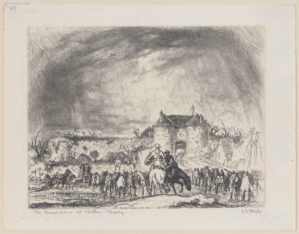 Die Amerikaner bei Chateau-Thierry von Lester George Hornby