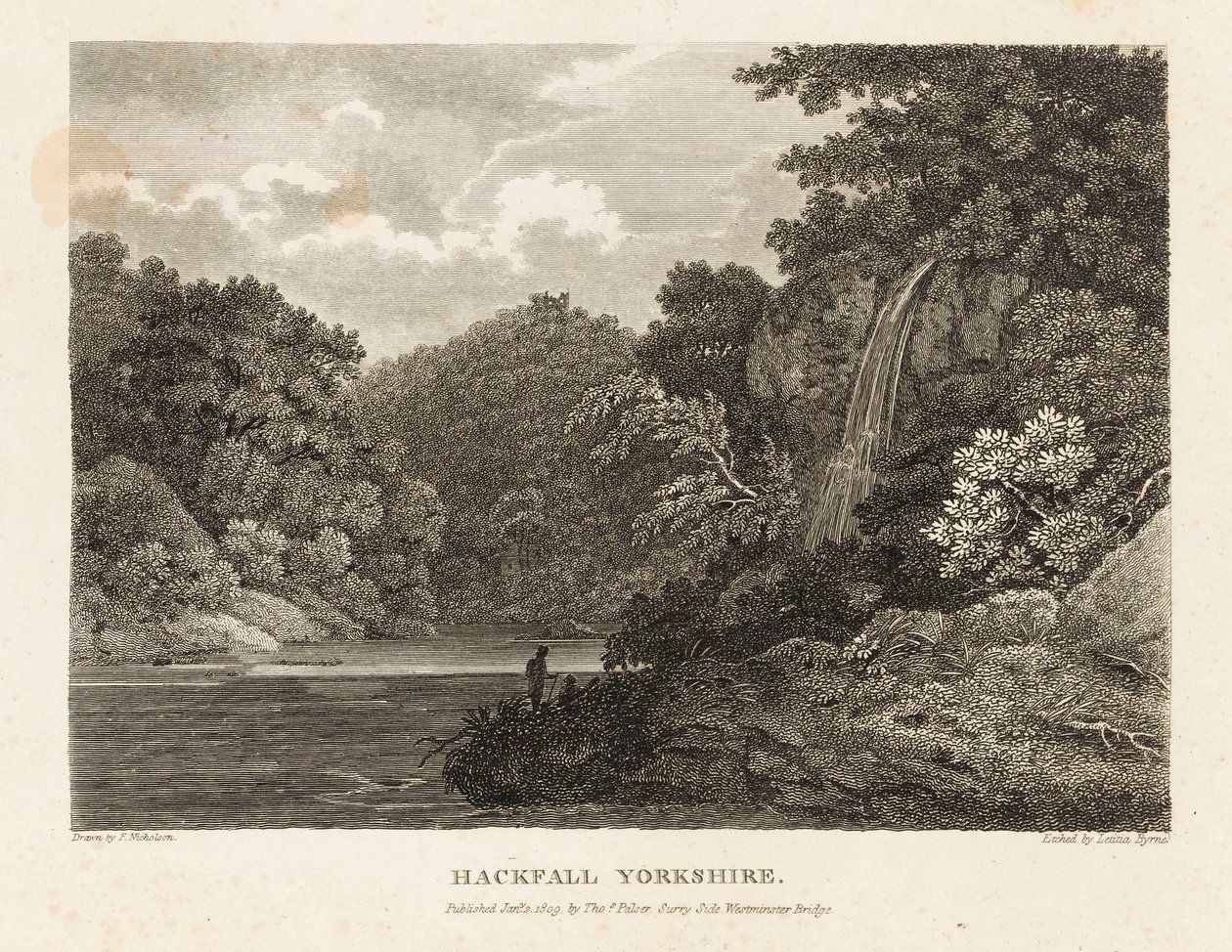 Hackfall, Yorkshire von Letitia Byrne: Kunstdruck kaufen