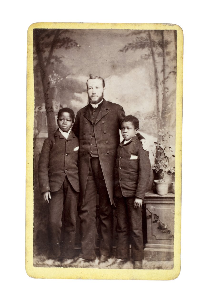 Kinkasa, 11 Jahre alt, Nkanza, 8 Jahre alt, Llangollen, Wales, 1886