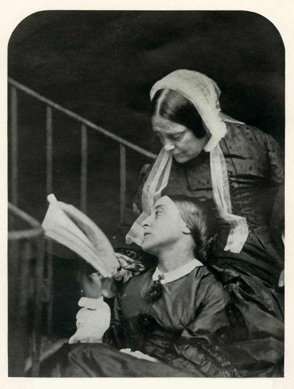 Christina Rossetti und ihre Mutter Frances Rossetti, 1863, 1948 von Lewis Carroll
