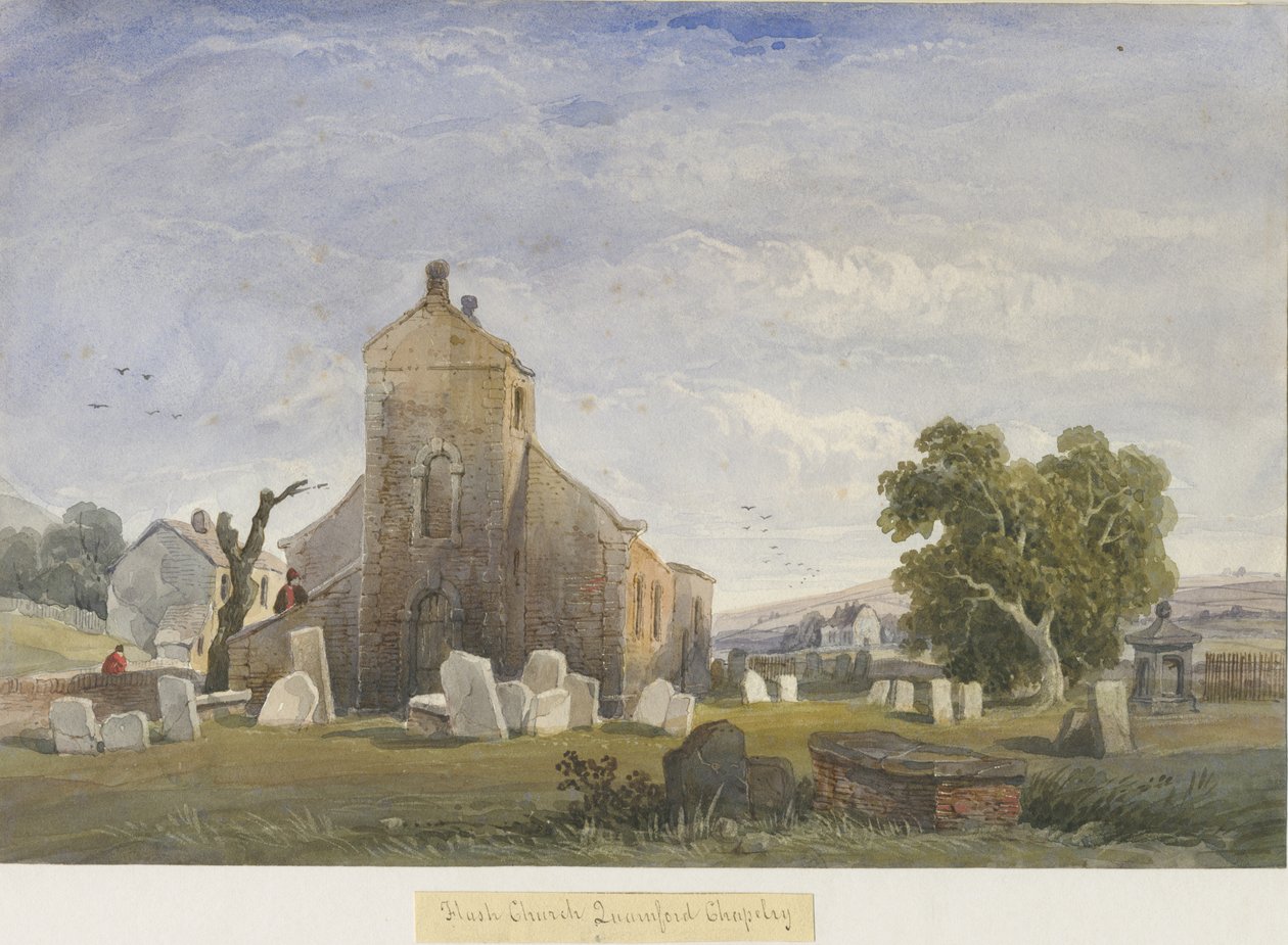 Flash Kapelle: Aquarell, undatiert [ca. 1830-1840] von Lewis John Wood