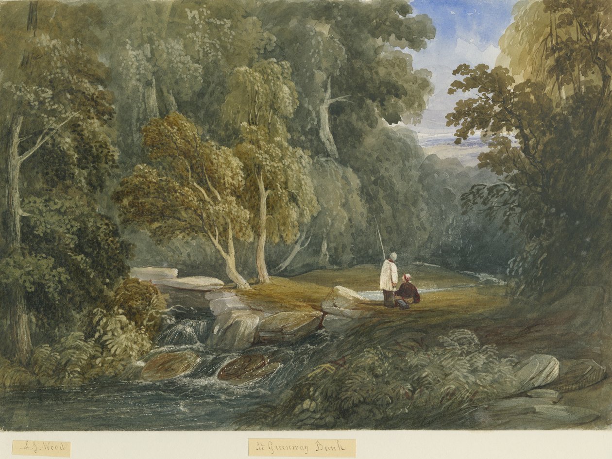Greenway Bank: Aquarellmalerei von Lewis John Wood