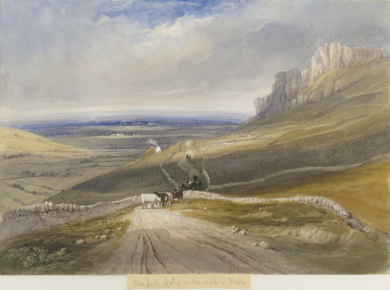 Leek - Felsen auf dem Weg nach Flash von Lewis John Wood