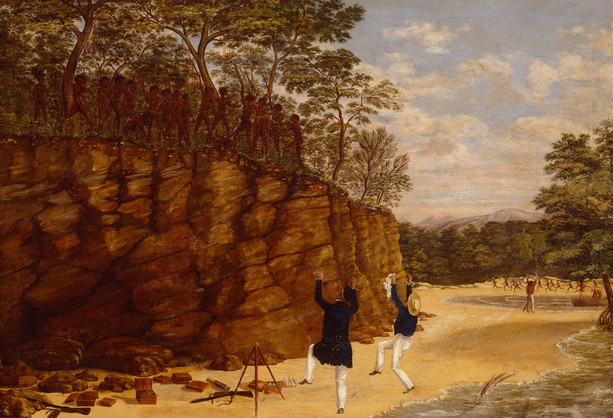Vermessungsteam an der Nordwestküste Australiens von Lewis Roper Fitzmaurice