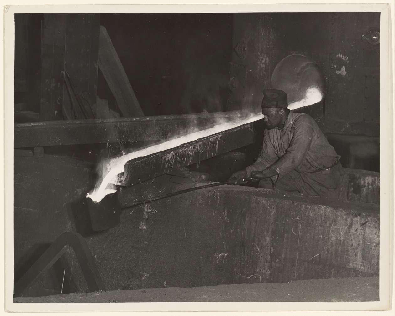 [Gehilfe des Formers, Baldwin Lokomotivwerke, Eddystone, Pennsylvania] von Lewis W. Hine