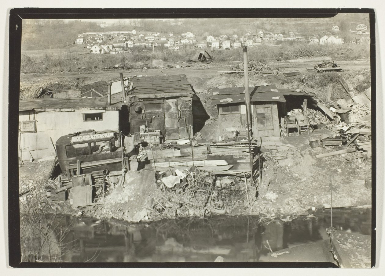 Wohnquartier der Arbeitslosen in Patterson, New Jersey von Lewis Wickes Hine