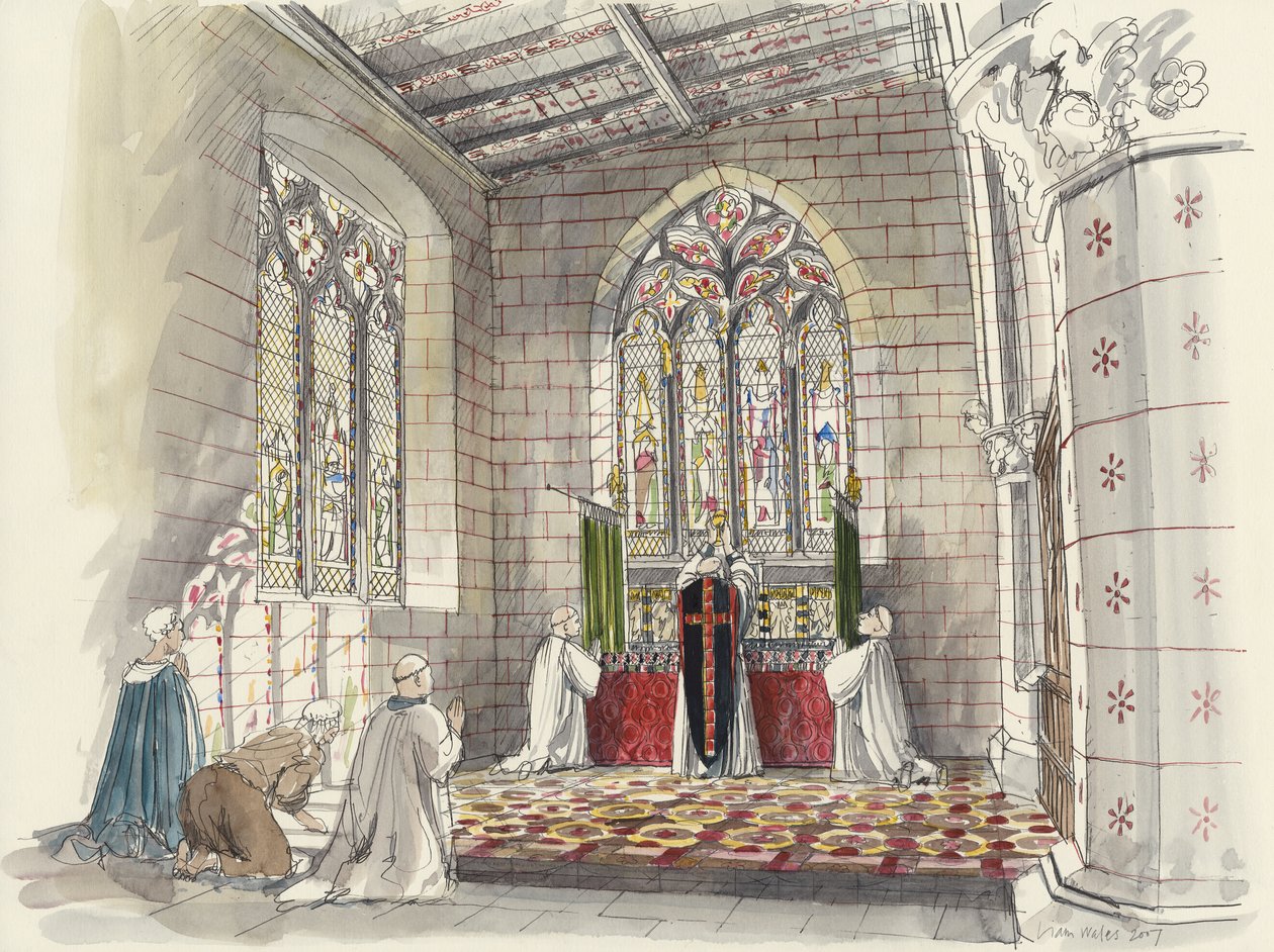 Priester am Altar der St. Peter