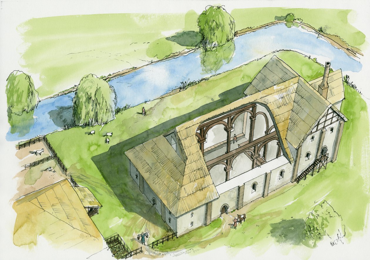 Rekonstruktion von Weeting Castle von Liam Wales