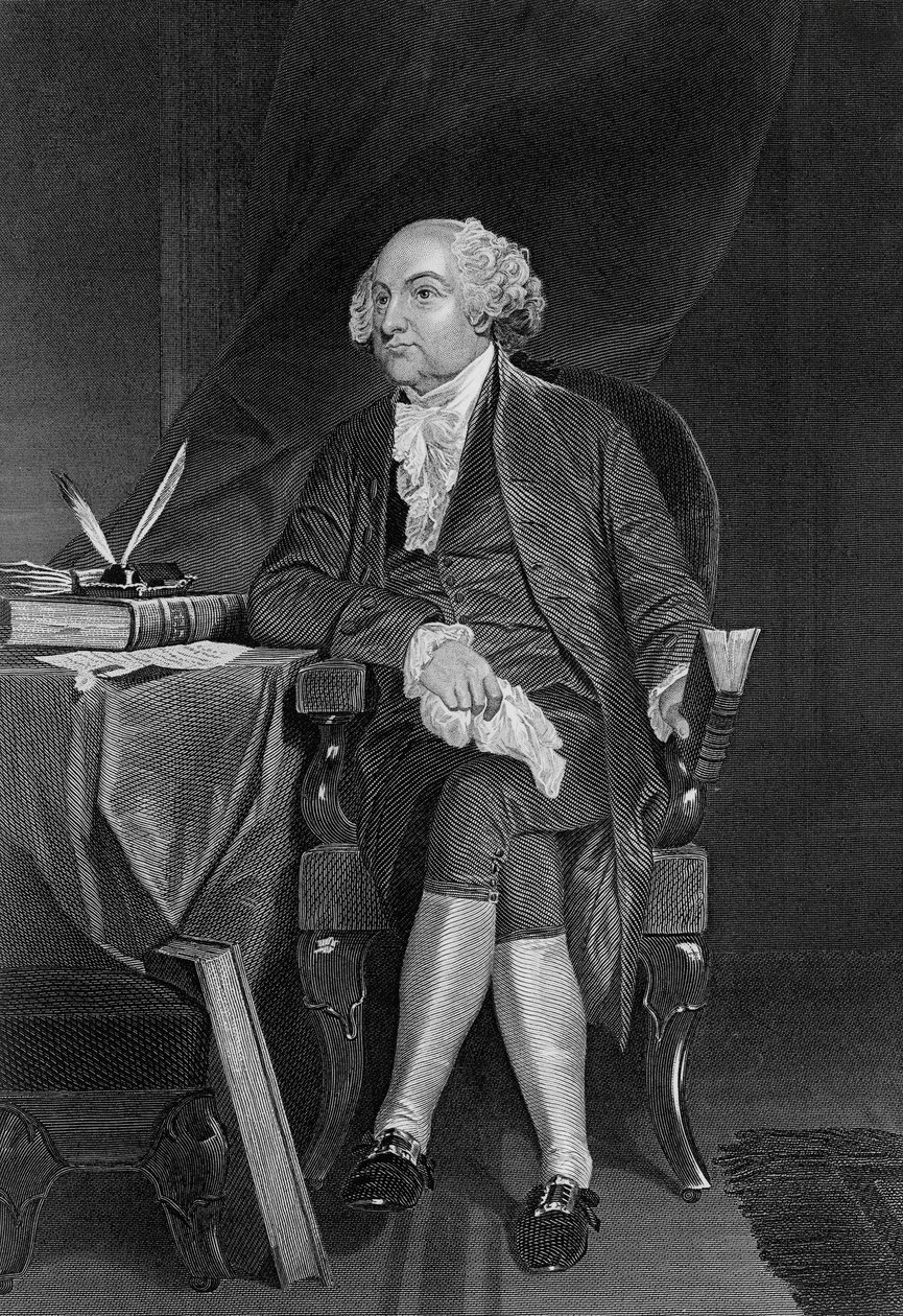Porträt von John Adams von Unbekannt Unbekannt