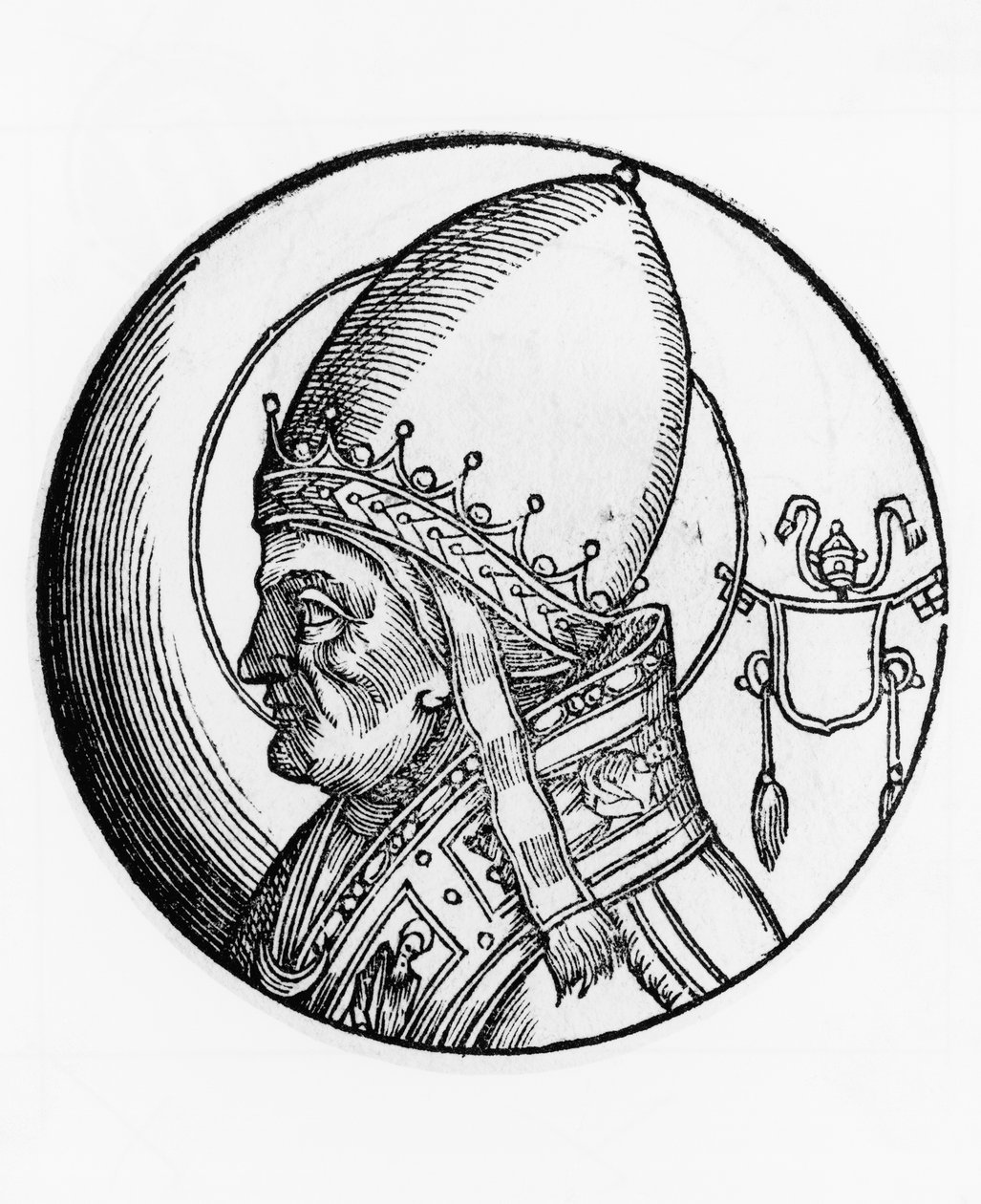 Porträt von Bonifatius IV. von Unbekannt Unbekannt