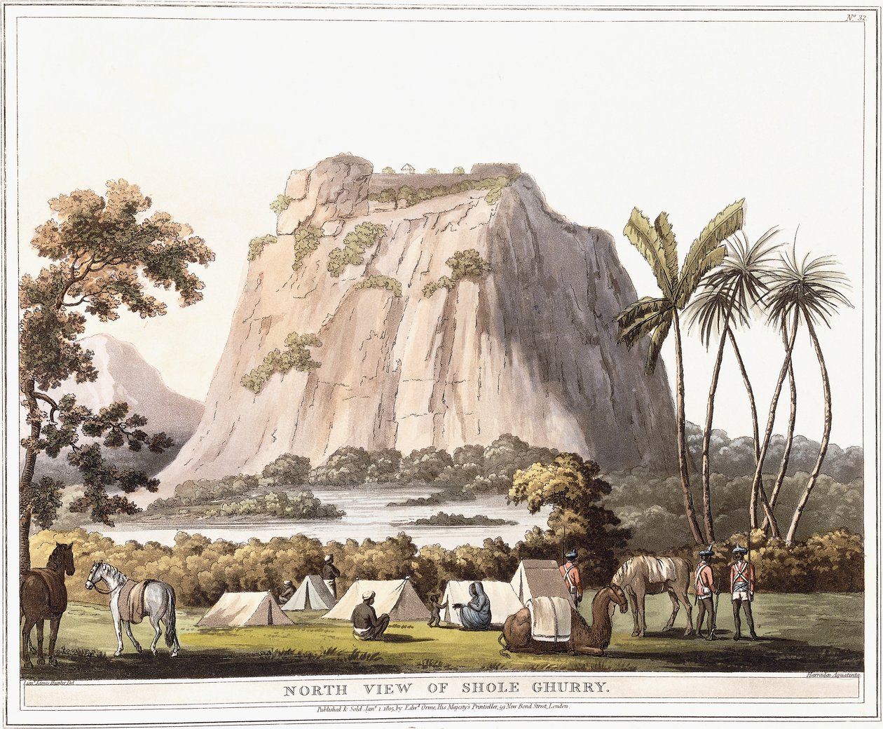 Nordansicht von Shole Ghurry, 1805 von Lieutenant James Hunter