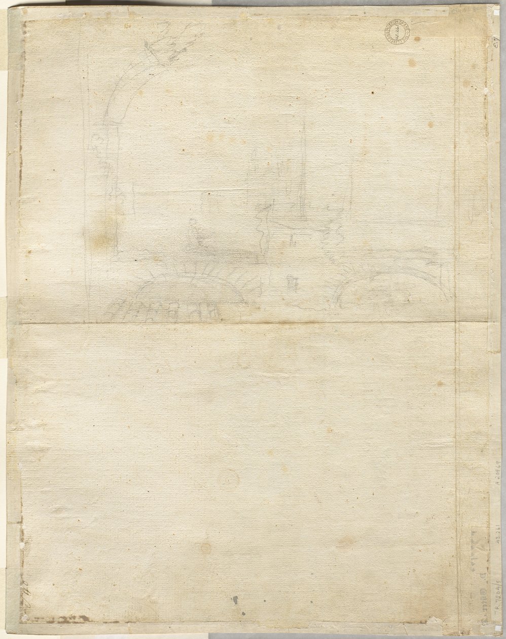 Skizze für San Giovanni in Laterano, 1664 von Lievin Cruyl