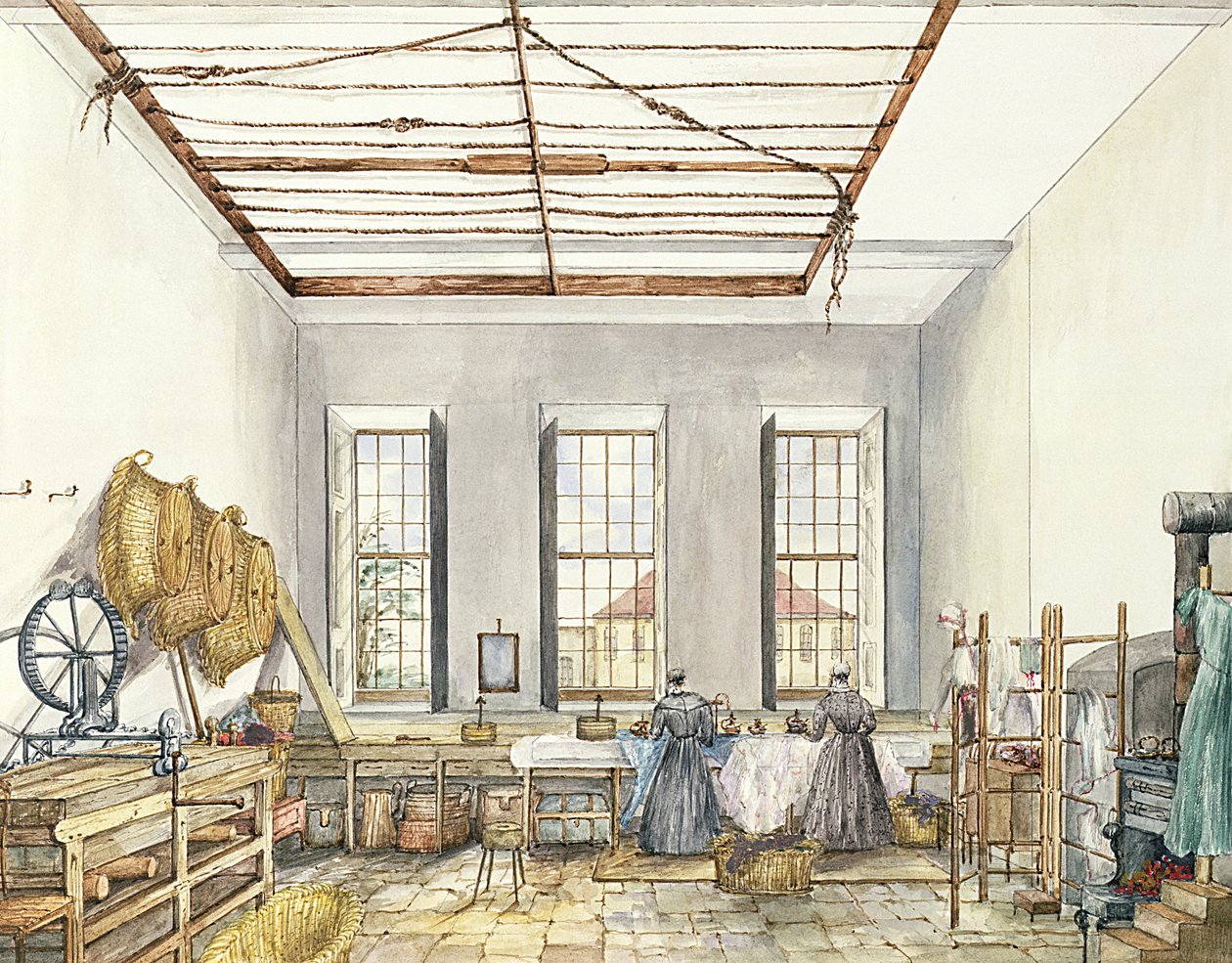 Die Wäscherei in Aynhoe, 23. Februar 1847 von Lili Cartwright