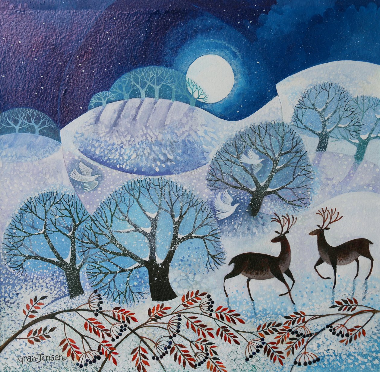 Schneelandschaft, 2017 von Lisa Graa Jensen