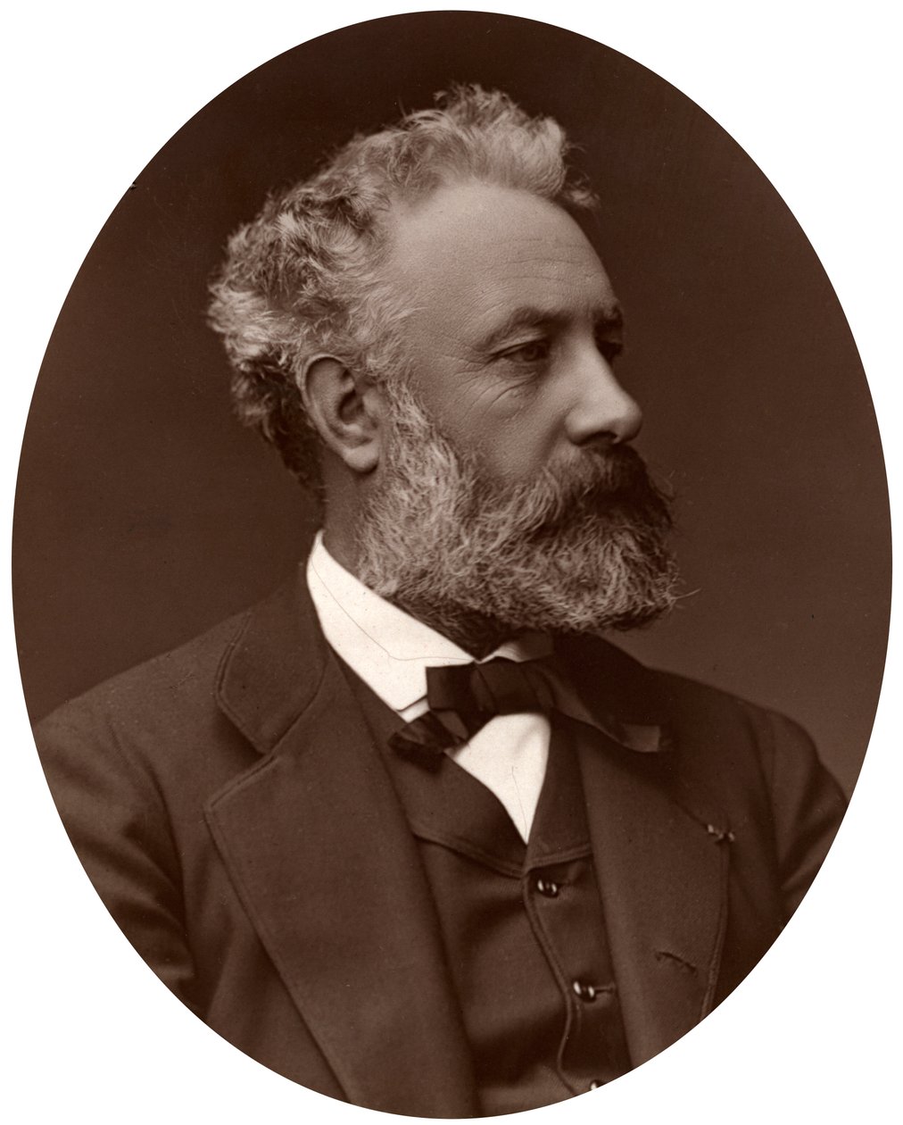Jules Verne, französischer Schriftsteller, 1877 von Lock and Whitfield