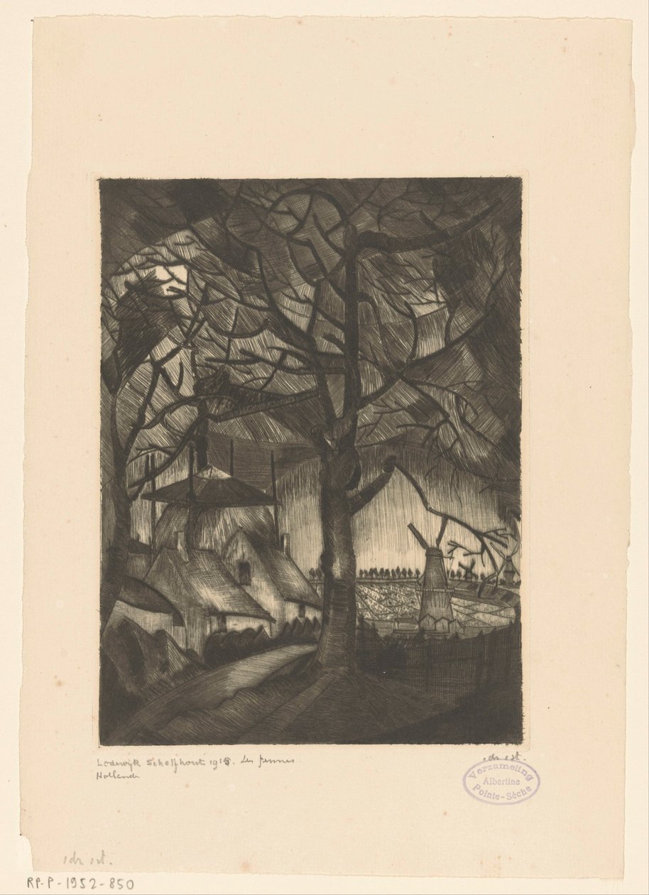 Bauernhof von Lodewijk Schelfhout (signed by artist)