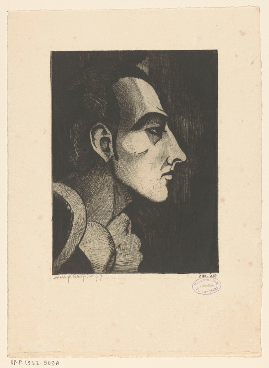 Pierrot I von Lodewijk Schelfhout (signed by artist)