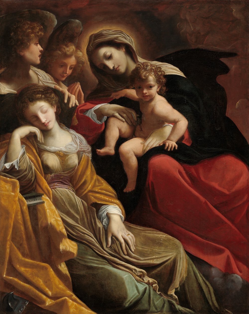 Der Traum der Heiligen Katharina von Alexandria, ca. 1593 von Lodovico Carracci