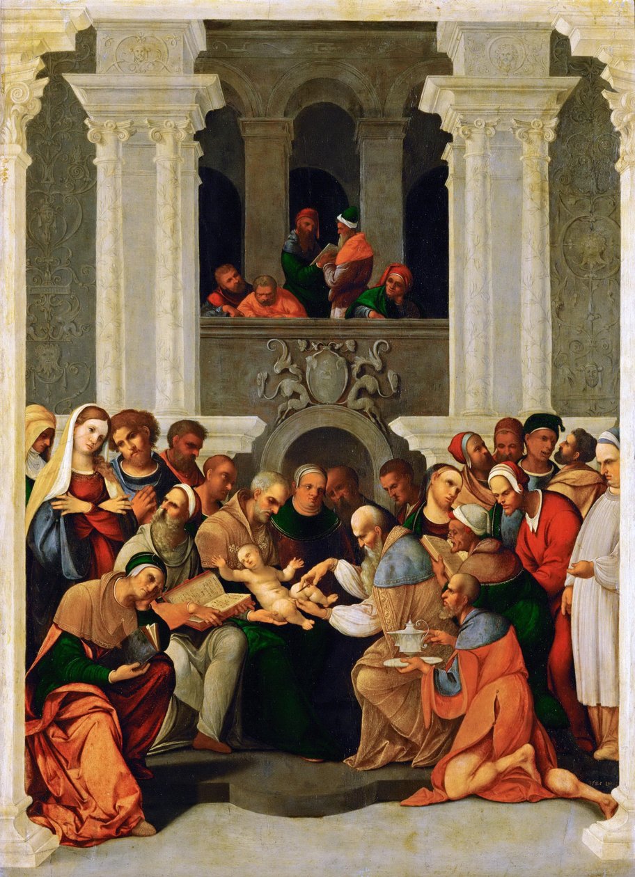 Die Beschneidung Christi von Lodovico Mazzolino