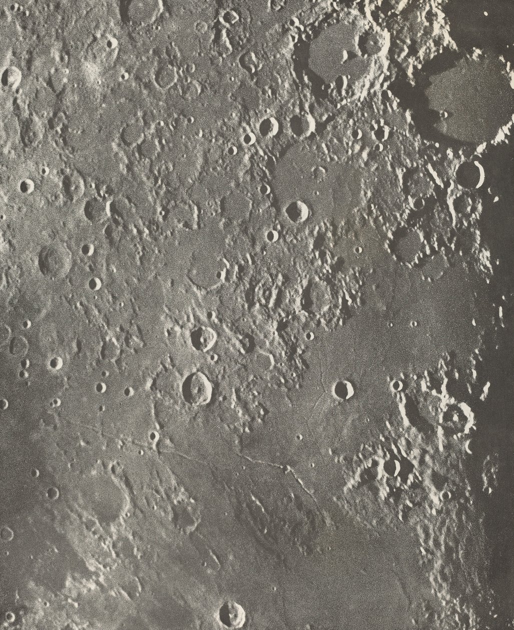 Mondfotografie Albategnius - Triesnecker - Manilius von Loewy et Puiseux