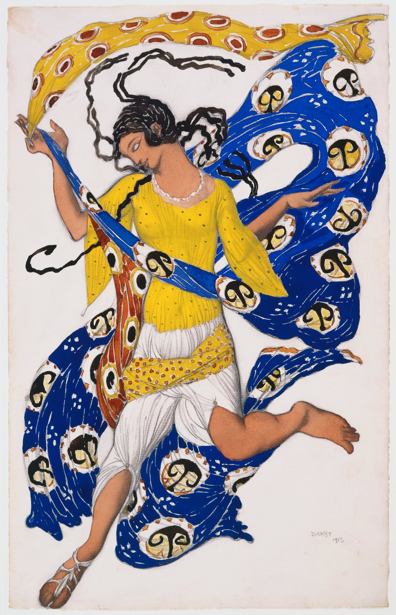 Der Schmetterling (Kostümentwurf für Anna Pavlova) von Léon Nikolaievitch Bakst