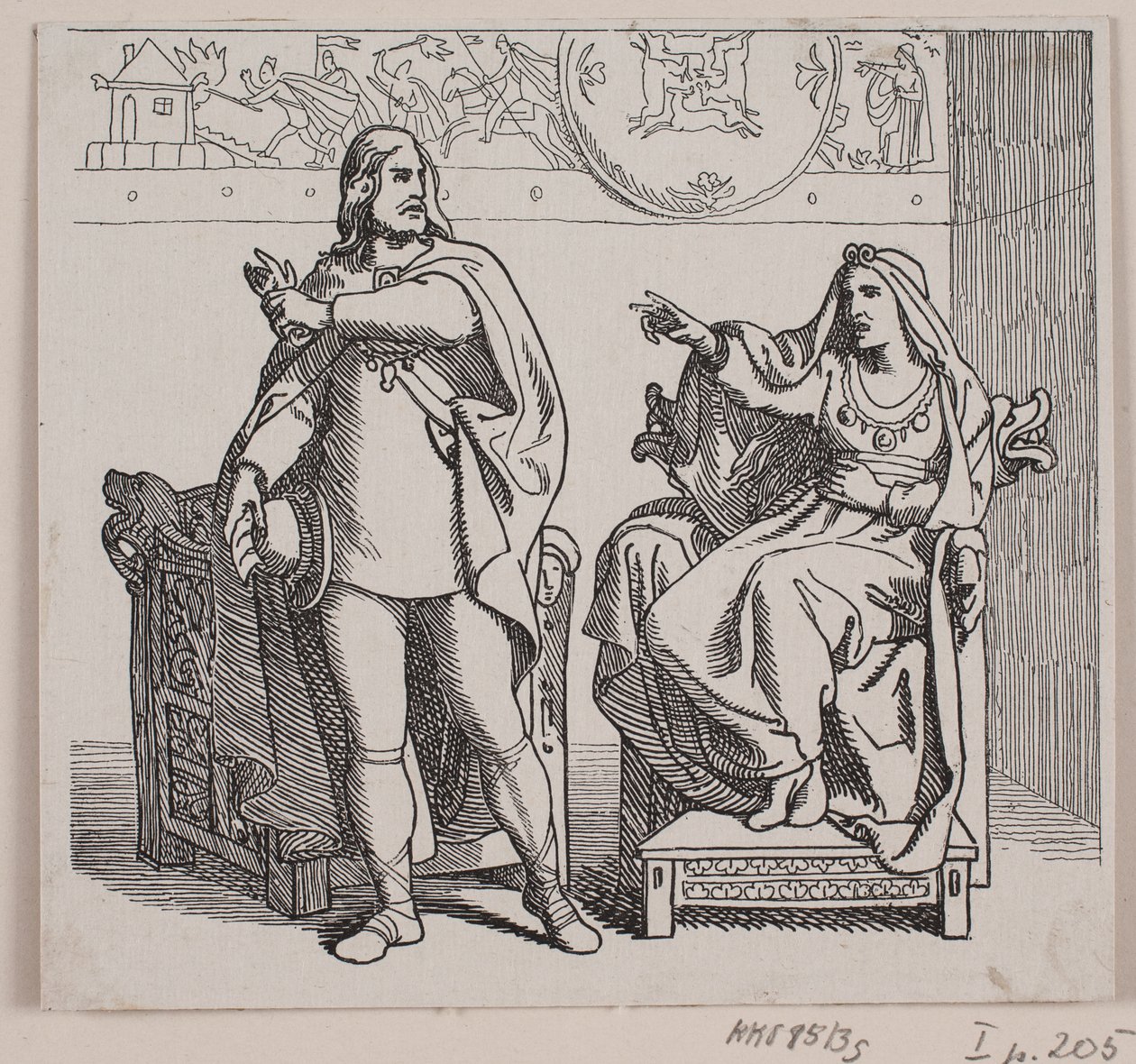 Illustration zu "Svend Tveskægs Zug nach England und die Schlacht bei Svold" von Lorenz Frølich