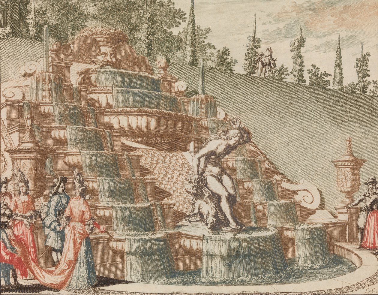 Der Wasserfall von Narziss, an der Ostseite des Großen Gartens von Lorenz Scherm