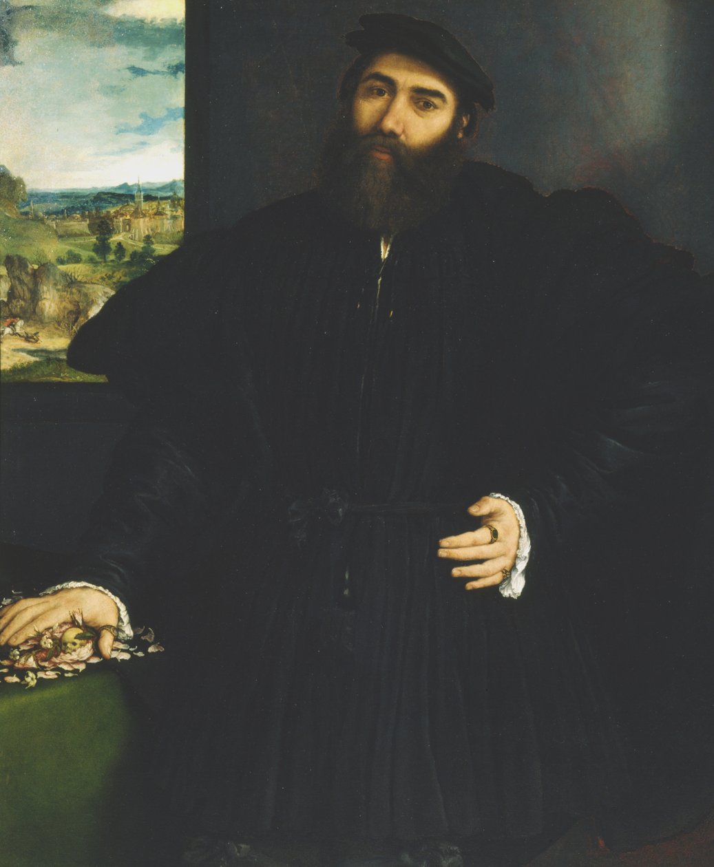 Porträt eines Gentlemans, ca. 1530 von Lorenzo Lotto