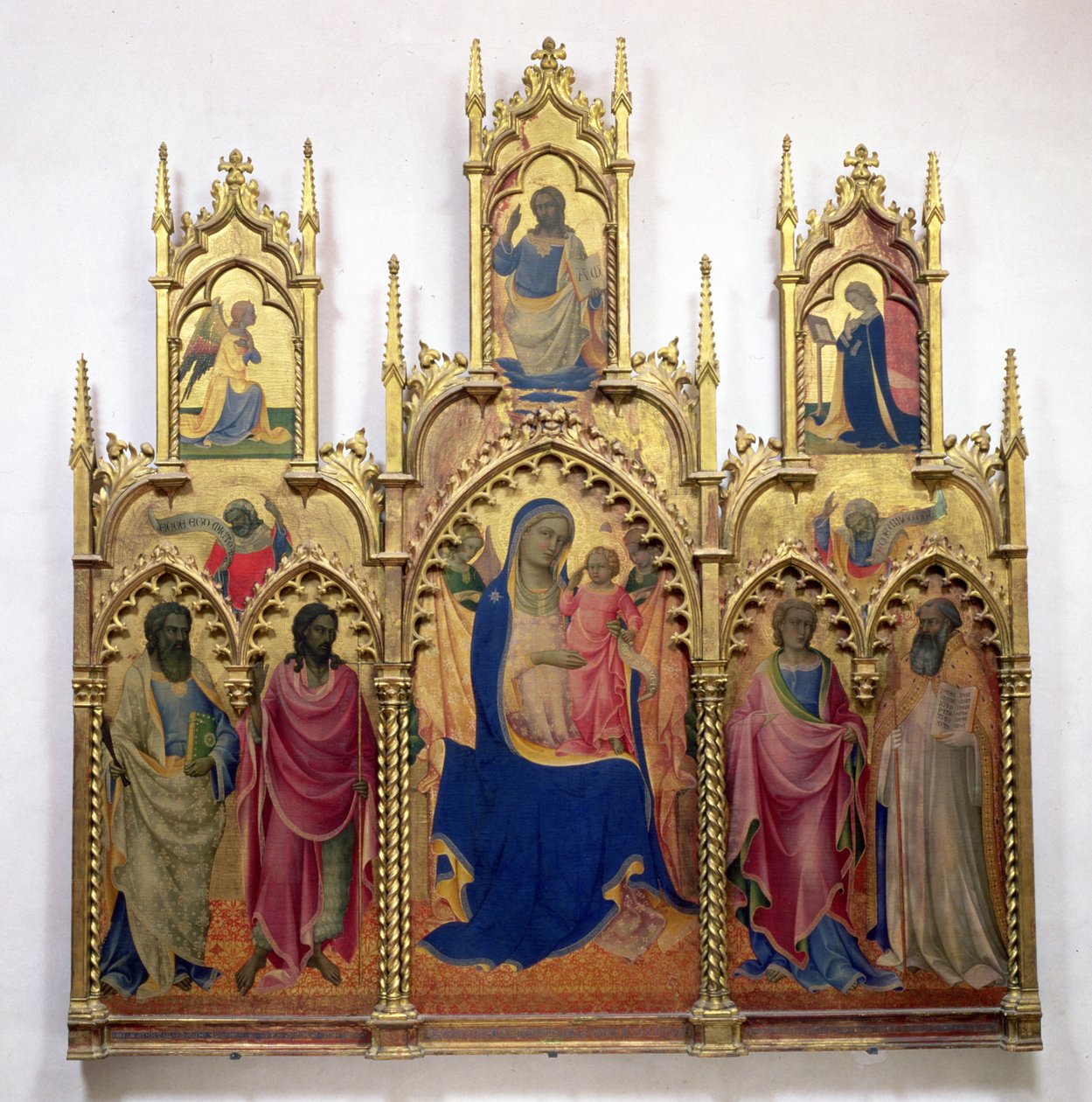 Madonna mit Kind und Heiligen von Lorenzo Monaco