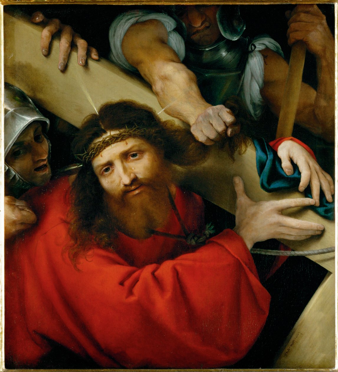 Christus trägt das Kreuz von Lorenzo (workshop of) Lotto