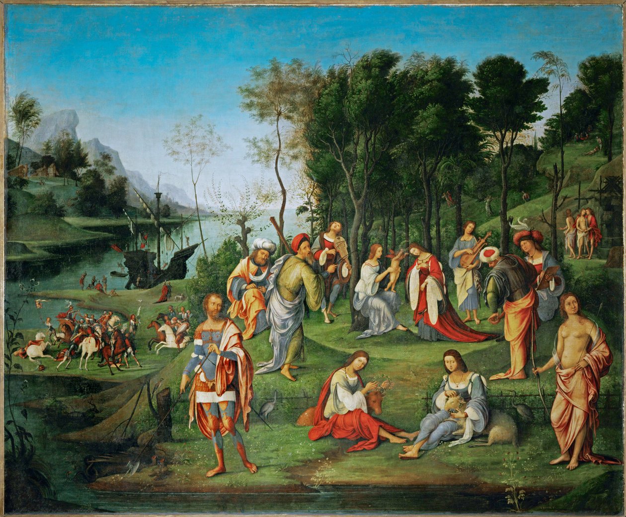 Das Reich der Musen, gemalt für das Studiolo von Isabella d