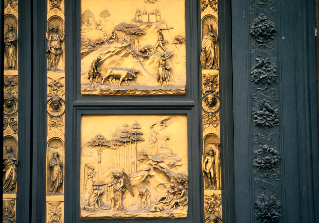 Die Tore des Paradieses, Baptisterium, Florenz, Italien, 1425-1452 von Lorenzo Ghiberti