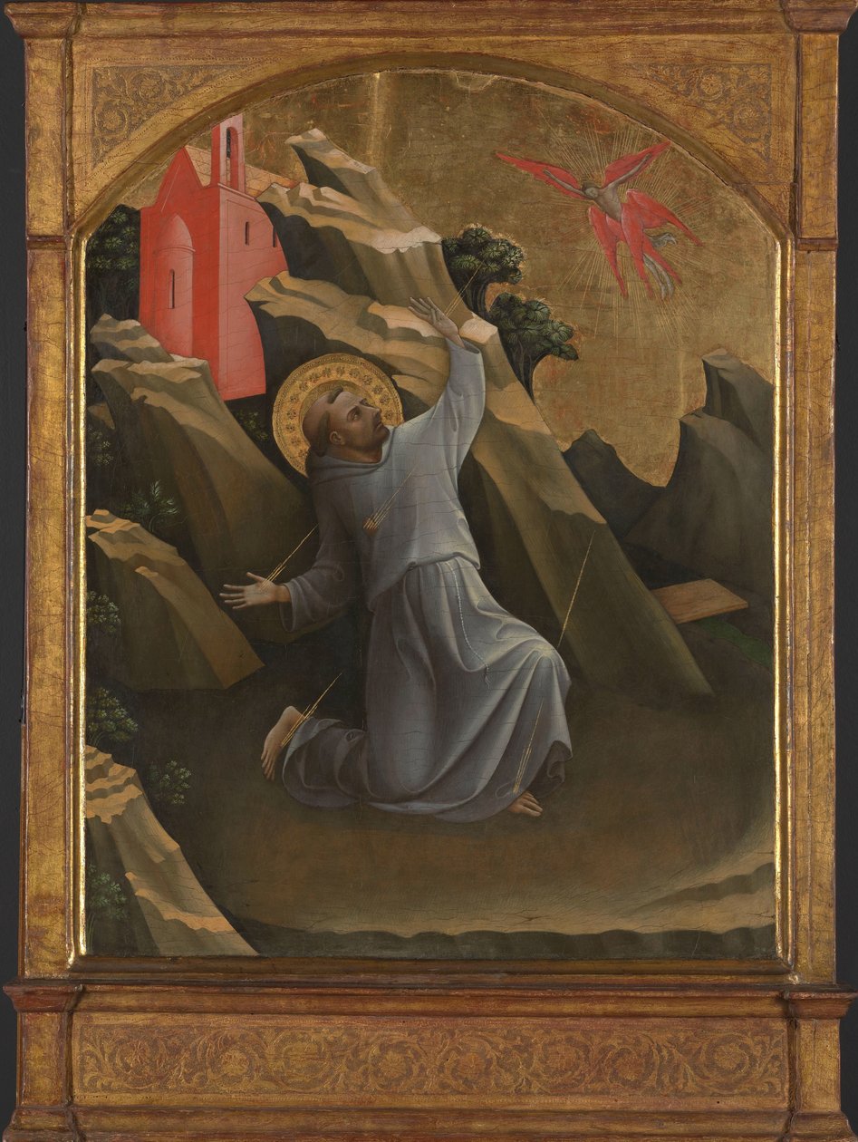 Der heilige Franziskus empfängt die Stigmata von Lorenzo Monaco