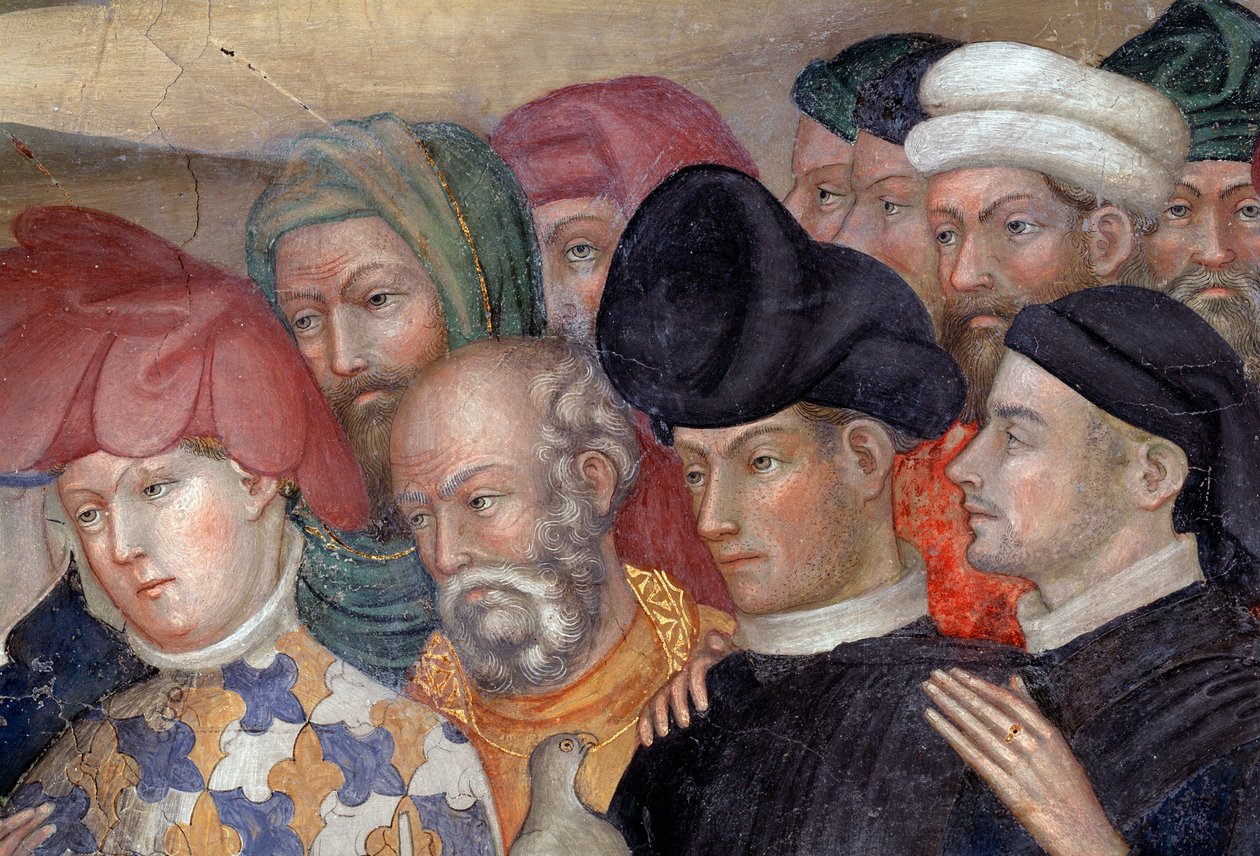 Johannes der Täufer tauft Jesus, (Detail) von Lorenzo Salimbeni